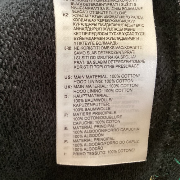 Adidas Originals Colorful Floral Patterned Cropped Hoodie Hooded Sweatshirt Top - Picture 9 of 12